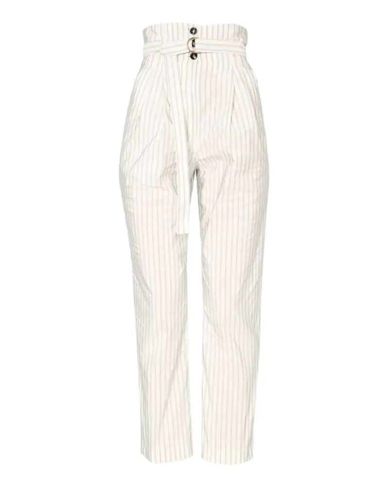 Philosophy Di Lorenzo Serafini striped-pattern trousers - Weiß Weiß