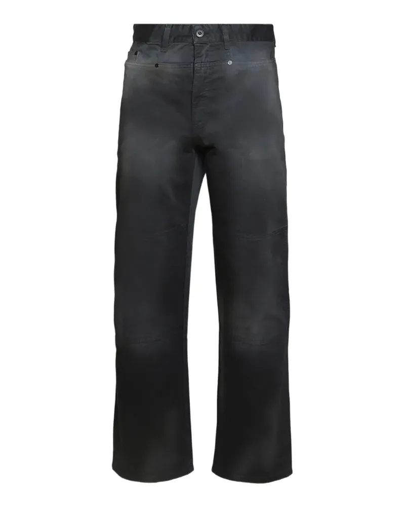 032c washed panelled pants - Grau Grau