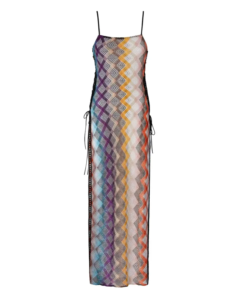 Missoni Midikleid mit Zickzackmuster - Schwarz Schwarz