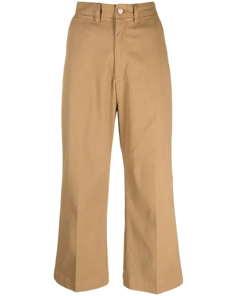 Ralph Lauren Cropped-Hose mit hohem Bund - Nude Nude