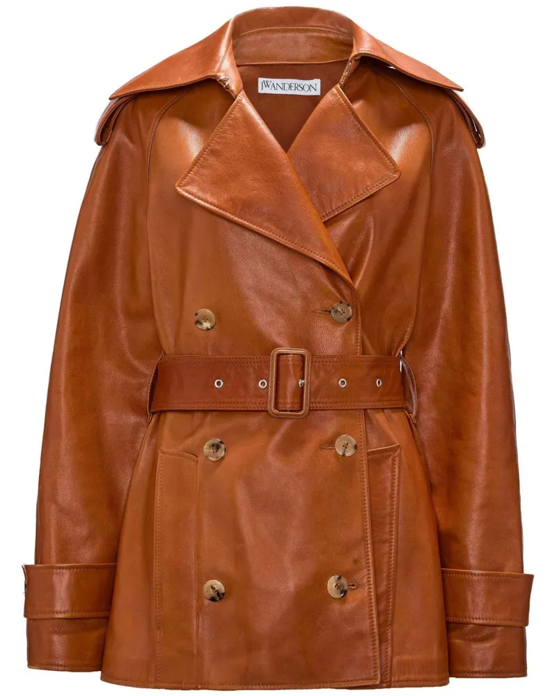 J.W.Anderson Bikerjacke aus Leder - Braun Braun