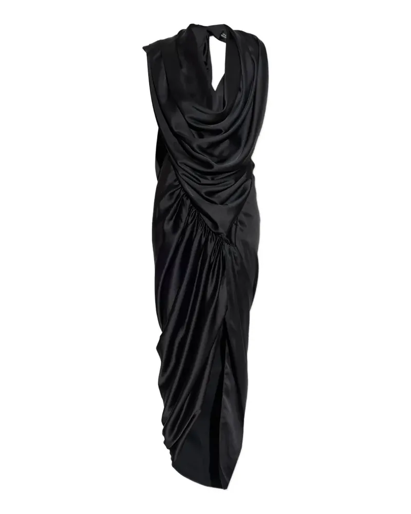 Vivienne Westwood Drapiertes Kleid mit Schlitz - Schwarz Schwarz