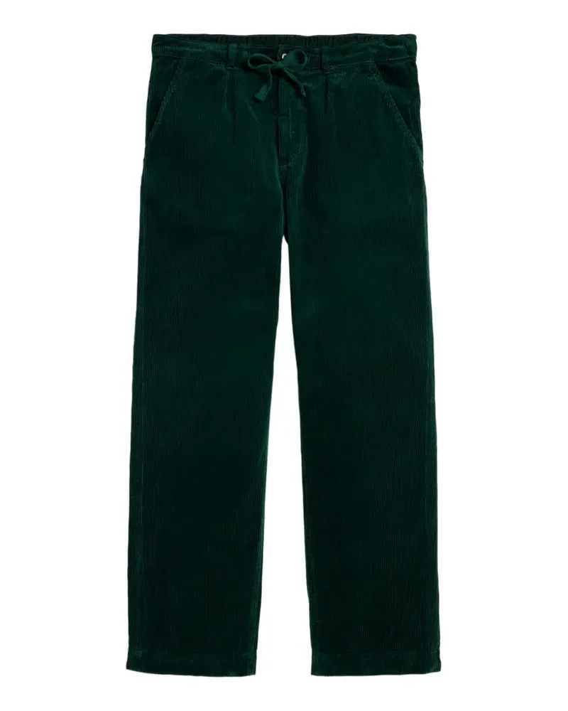Ralph Lauren pleated corduroy straight-leg trousers - Grün Grün