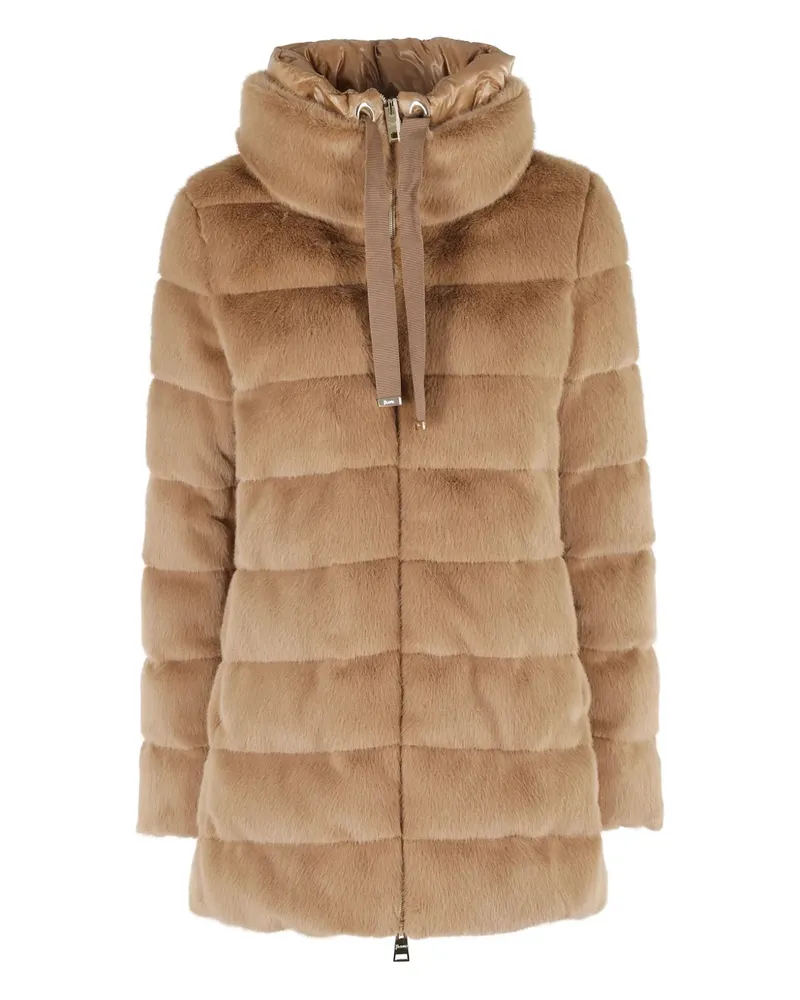 Herno Gesteppte Jacke mit Stehkragen - Braun Braun