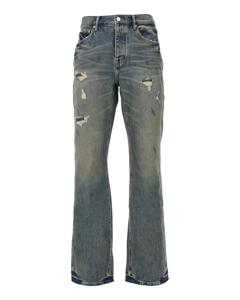 PURPLE BRAND P026 Jeans im Distressed-Look - Blau Blau