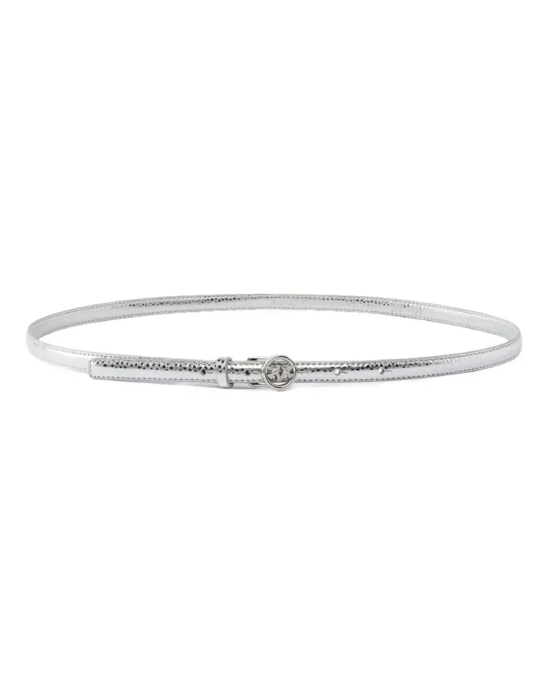 Pinko Gürtel mit Logo-Schnalle - Silber Silber