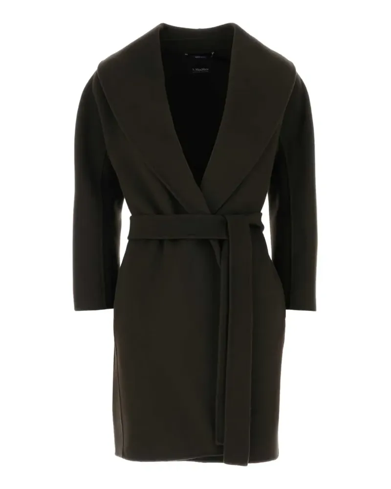 Max Mara Mantel mit Gürtel - Grün Grün