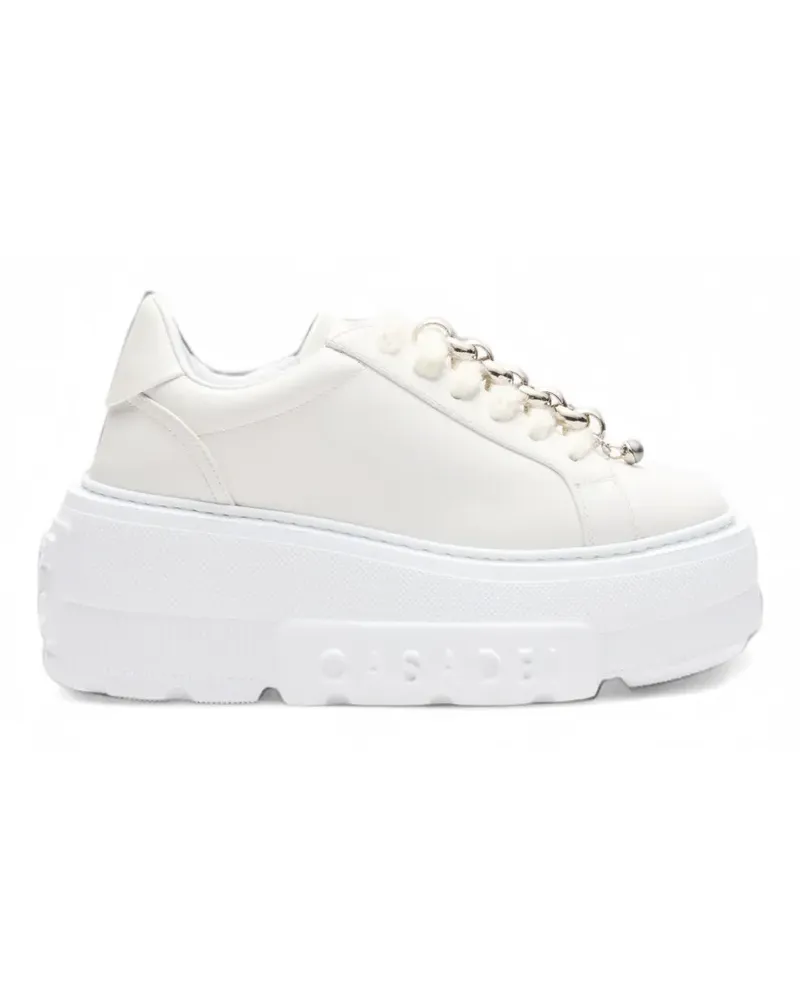 Casadei Nexus Salento Sneakers mit Kette - Weiß Weiß