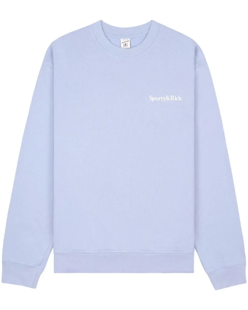 SPORTY & RICH Health is Wealth Sweatshirt - Blau Blau