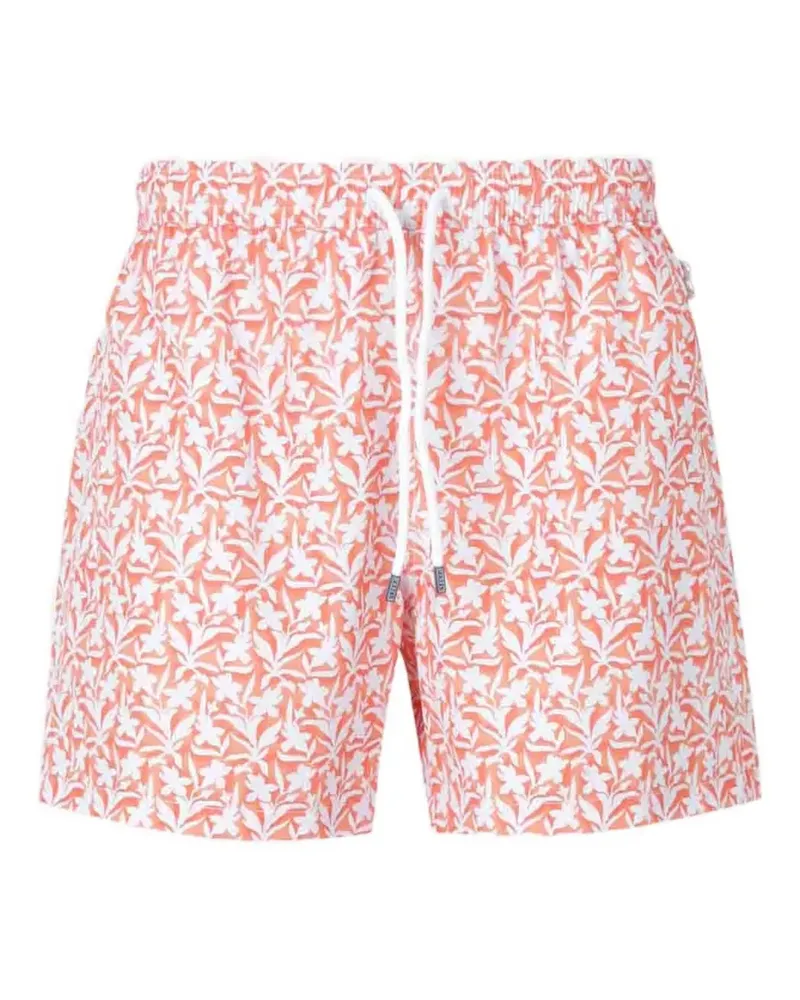 Fedeli Badeshorts mit Blumen-Print - Orange Orange