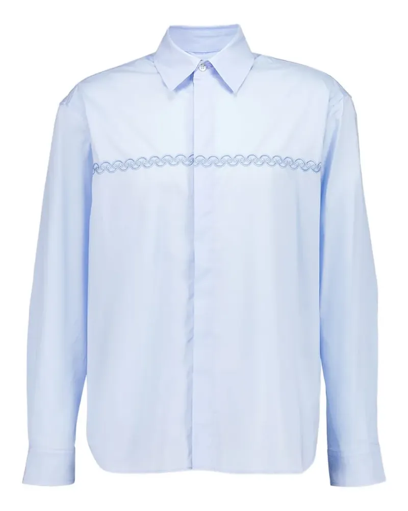 COMMAS Hemd mit Stickerei - Blau Blau
