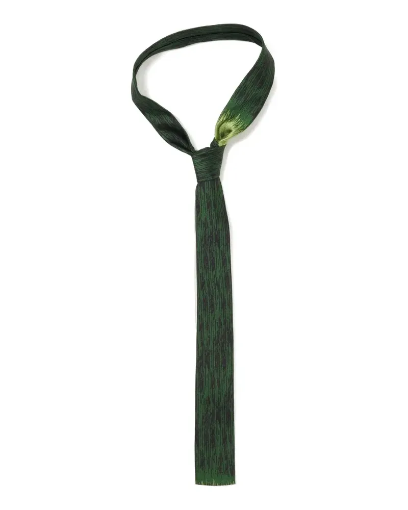 Doublet trompe-l'oeil tie - Grün Grün