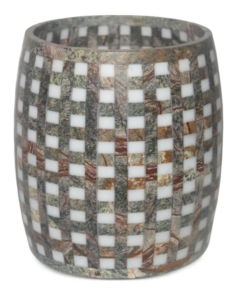 Editions Milano Lace Vase aus Marmor - Grün Grün