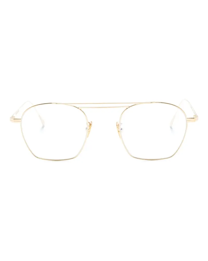 Cutler and Gross Pilotenbrille mit Doppelsteg - Gold Gold