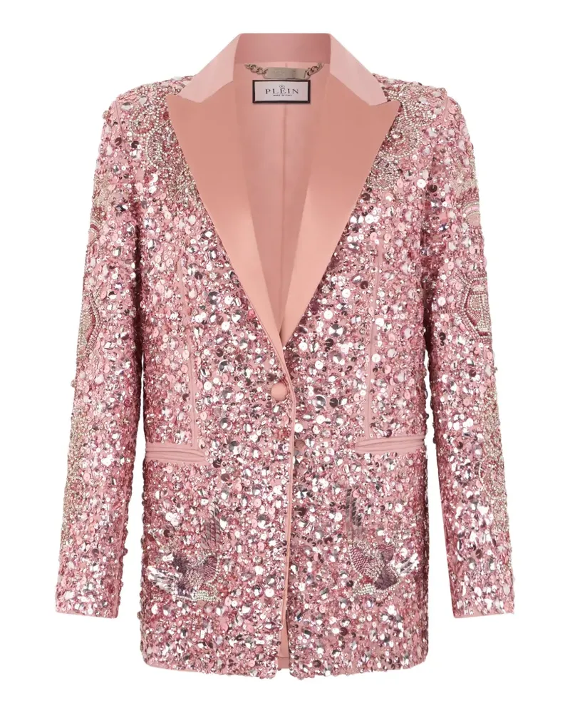 Philipp Plein Sakko mit Pailletten - Rosa Rosa