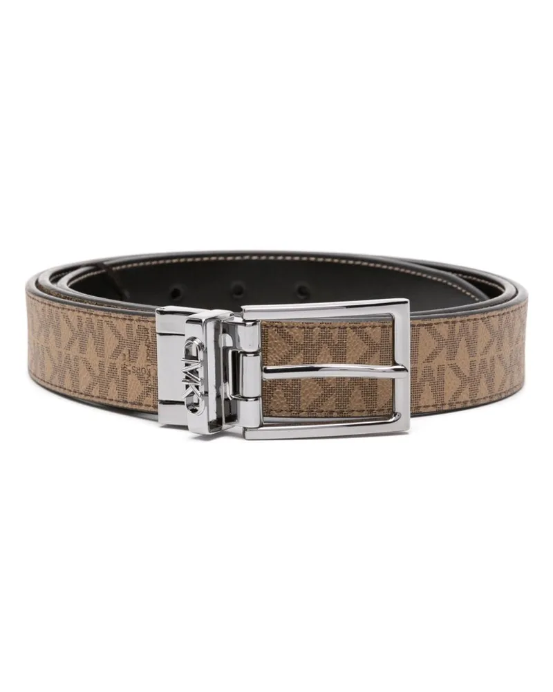 Michael Kors Wendbarer Gürtel mit Logo-Print - Schwarz Schwarz