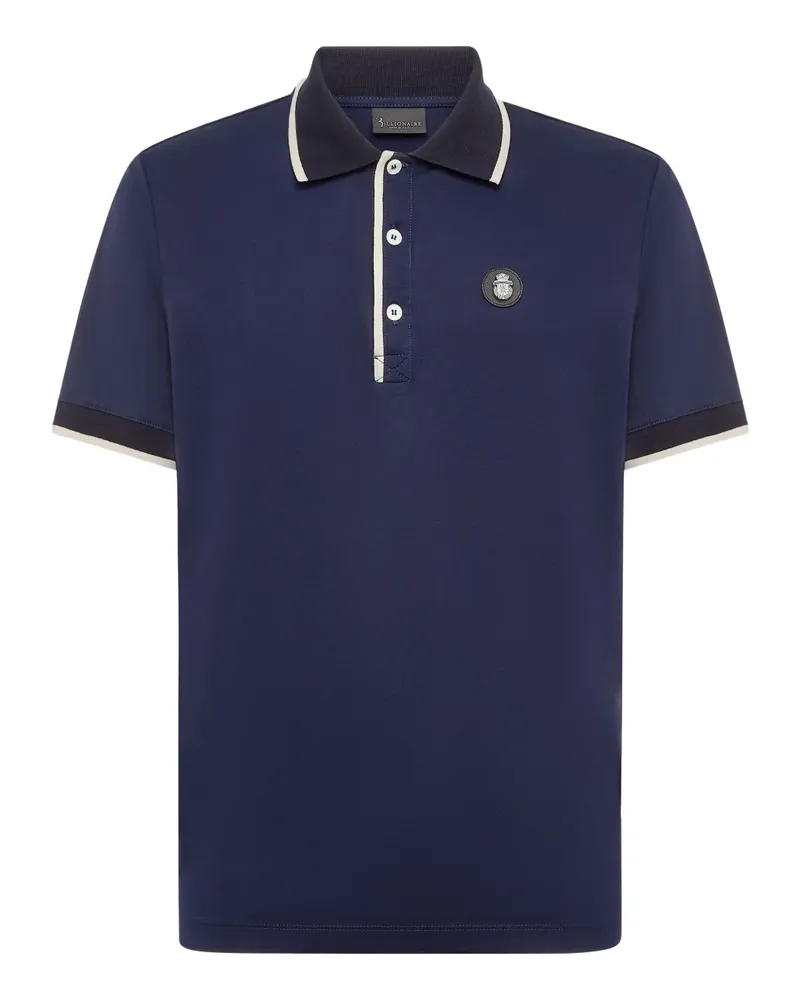 Billionaire Poloshirt aus Jersey - Blau Blau