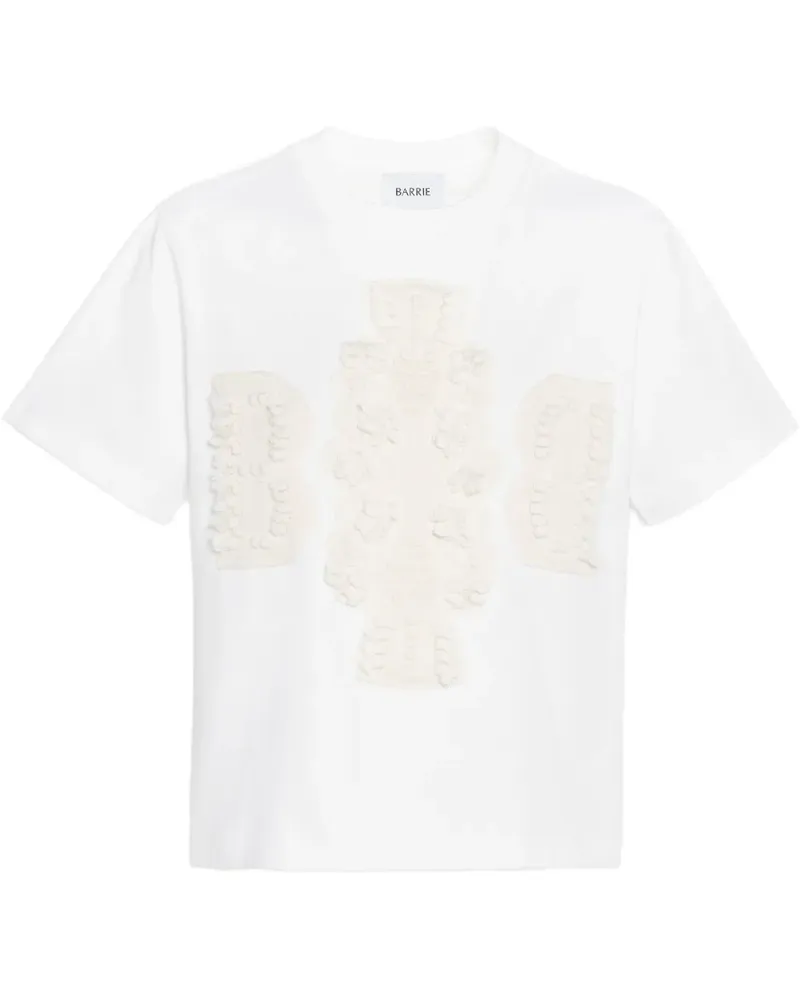 Barrie T-Shirt mit Logo-Stickerei - Weiß Weiß