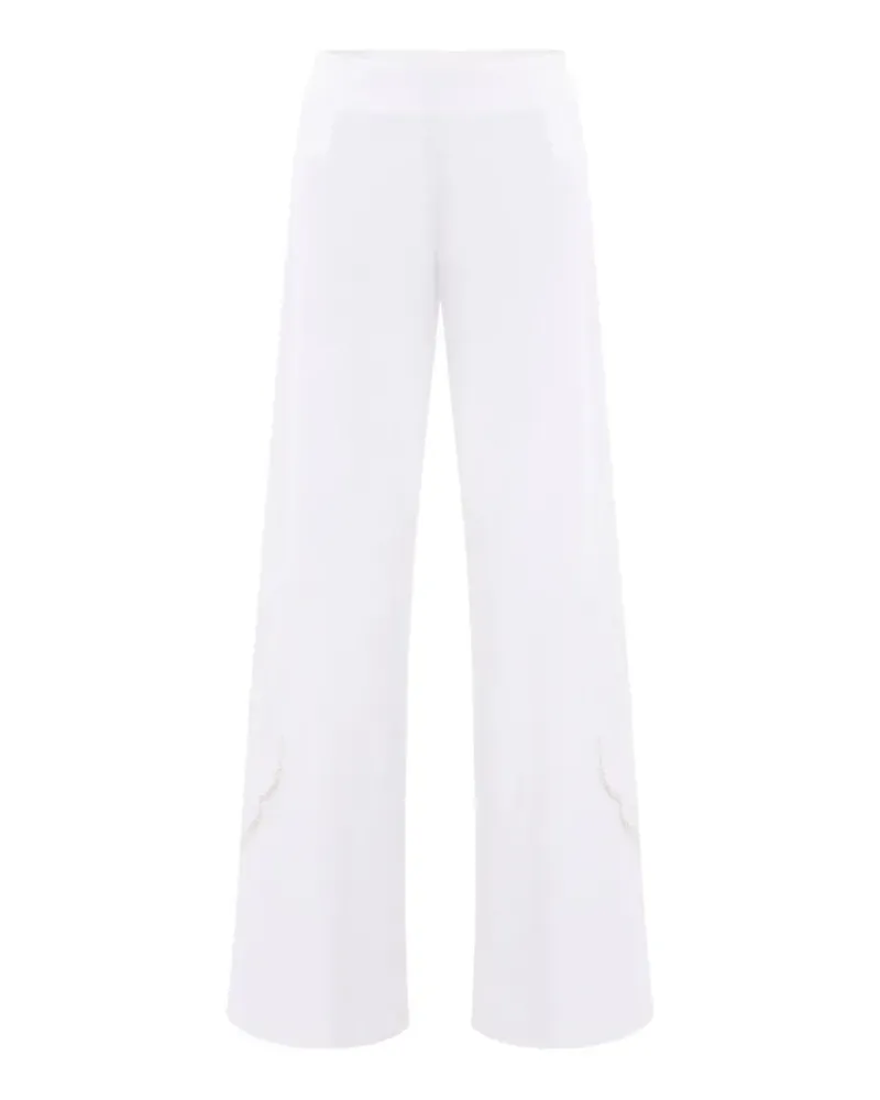 Saiid Kobeisy Jeans mit Lochmuster - Weiß Weiß