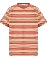 Norse Projects Gestreiftes T-Shirt Orange