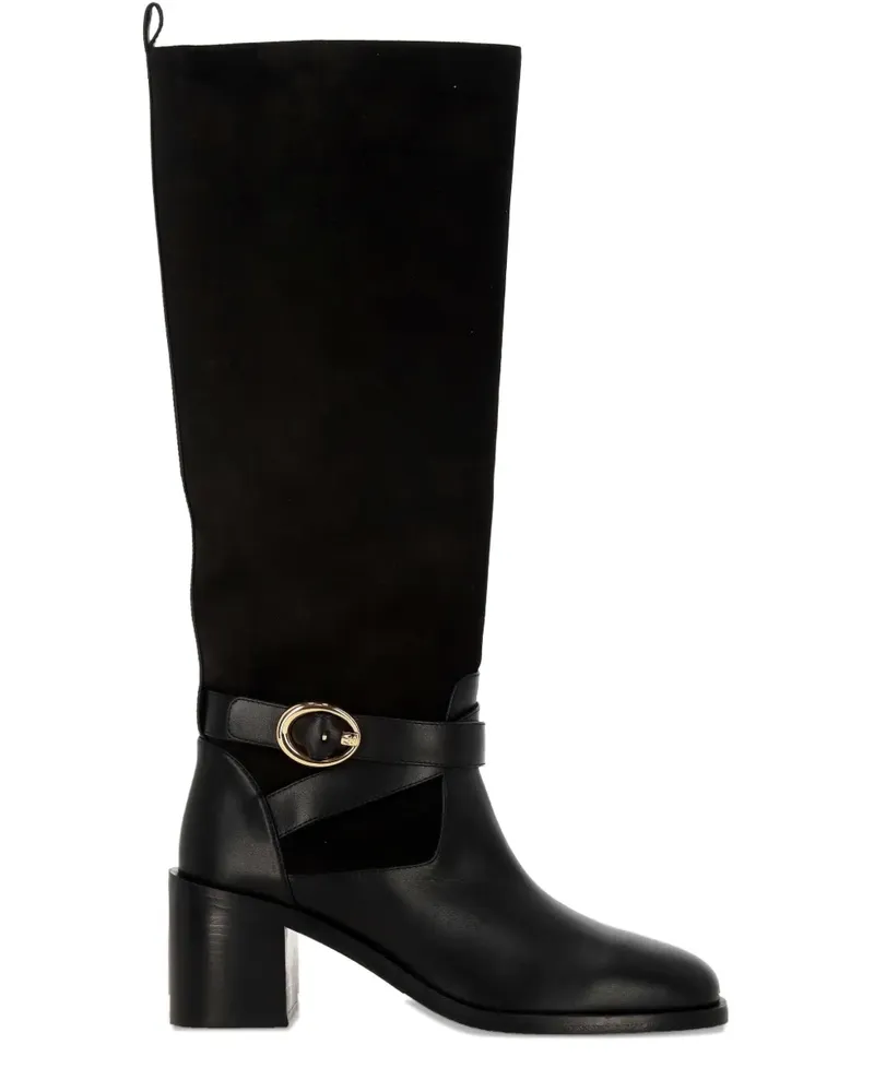 Stuart Weitzman Stiefel mit Schnallendetail - Schwarz Schwarz