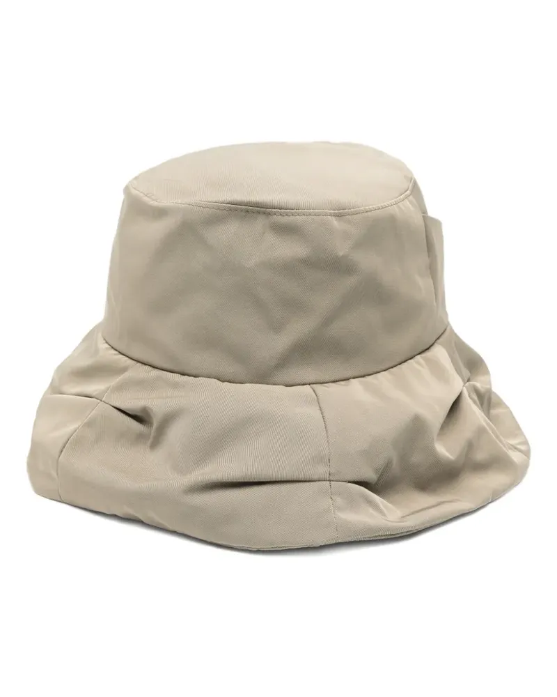 Yohji Yamamoto Geraffter Hut - Nude Nude