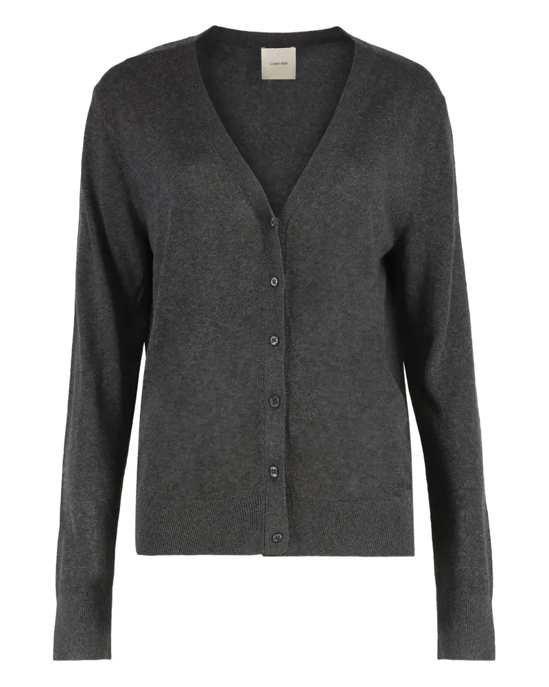 Calvin Klein Cardigan mit Knöpfen - Grau Grau