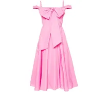 Midi-Cocktailkleid mit Schleifendetail - Rosa