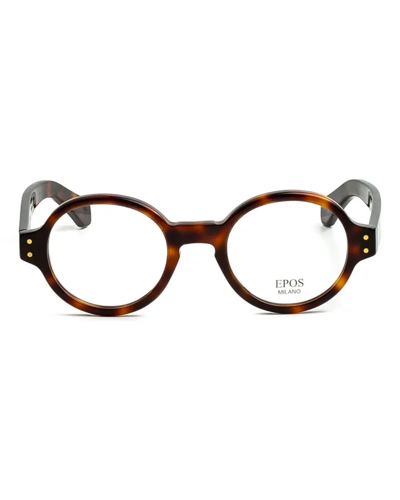 EPOS Ghelos Brille mit rundem Gestell - Braun Braun