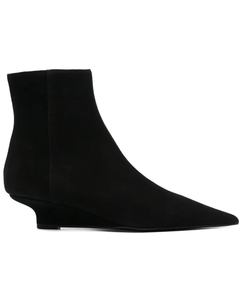 Totême Stiefel aus Wildleder 50mm - Schwarz Schwarz