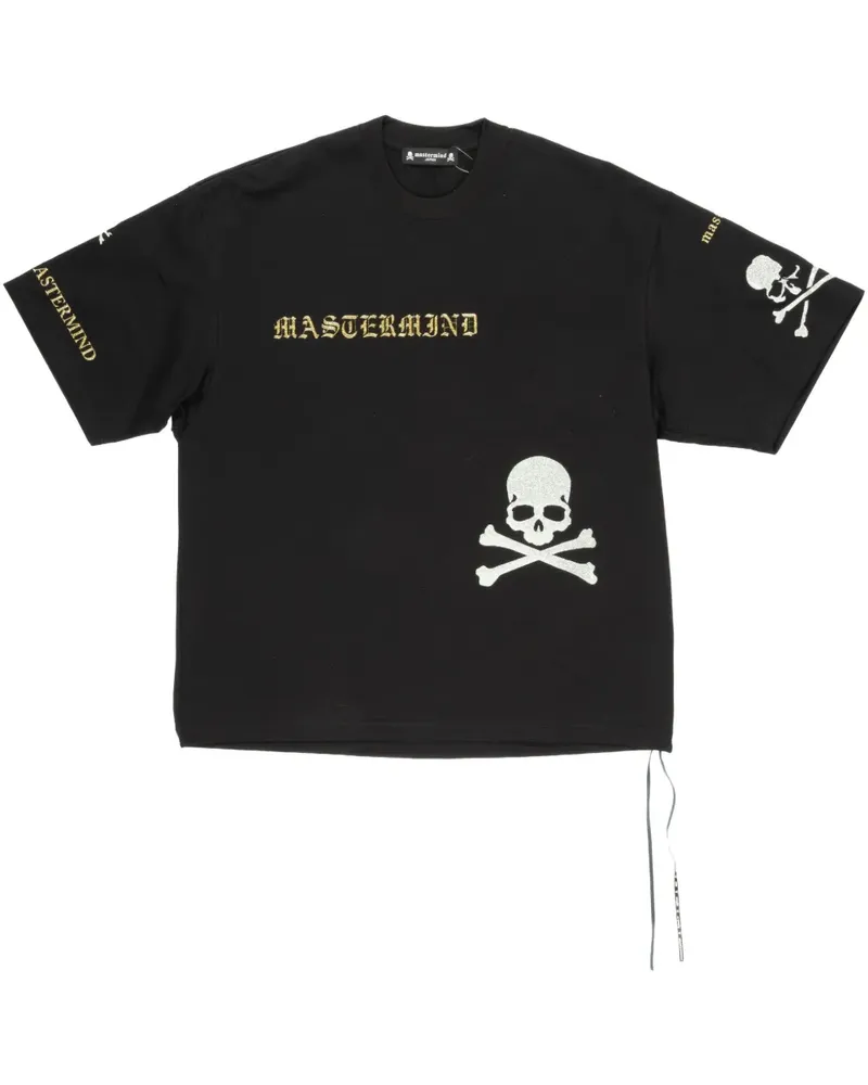 Mastermind Japan T-Shirt mit Logo-Stickerei - Schwarz Schwarz