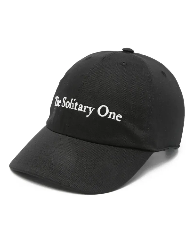 Ann Demeulemeester Baseballkappe mit Logo-Stickerei - Schwarz Schwarz