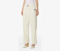 Hose mit aufgesetzten Taschen - Nude