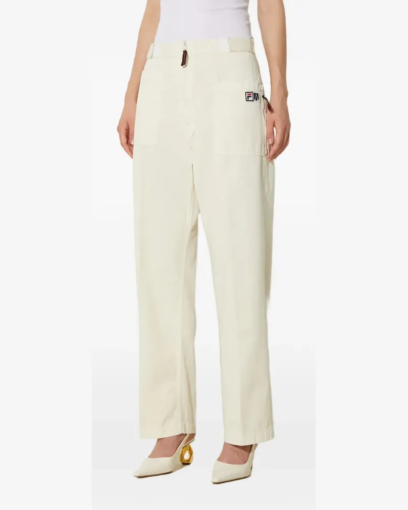 Fila patch-pocket trousers - Nude Nude