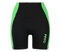 Radlerhose mit hohem Bund - Schwarz