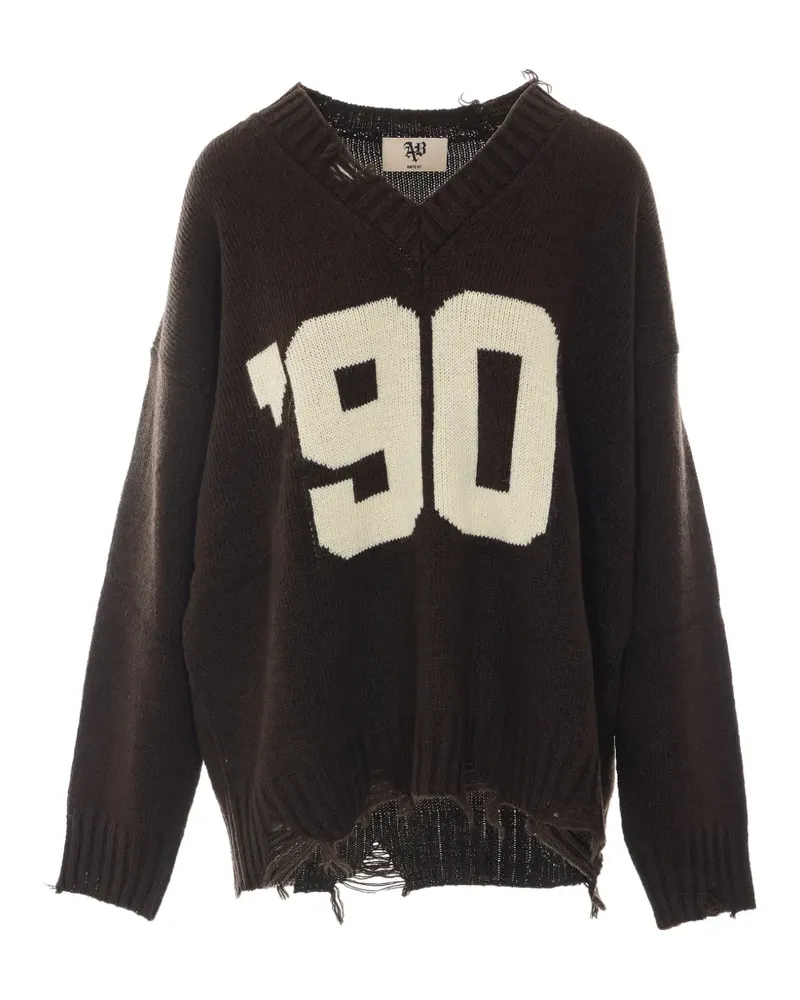 Aniye By Duke Pullover im Distressed-Look - Braun Braun