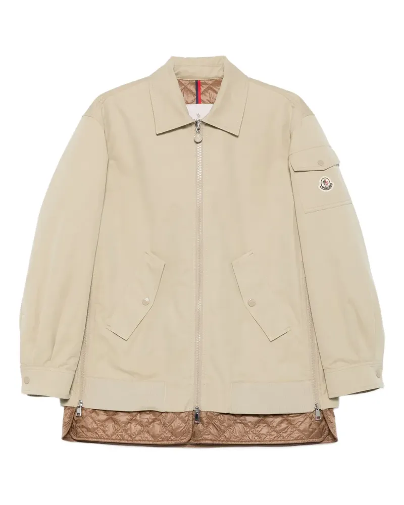 Moncler Gesteppte Jacke mit Reißverschluss - Nude Nude