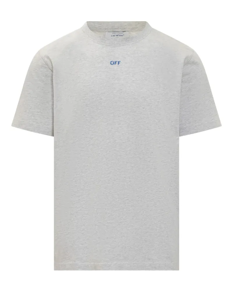 OFF-WHITE T-Shirt mit Logo-Print - Grau Grau