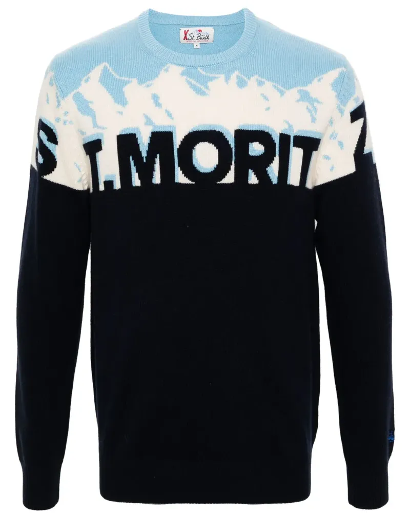 MC2 Saint Barth Pullover mit Intarsienmuster - Blau Blau