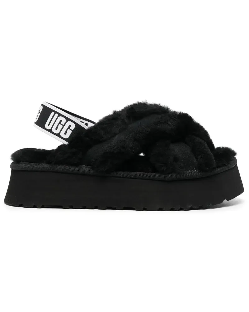 UGG Sandalen mit Logo-Print - Schwarz Schwarz