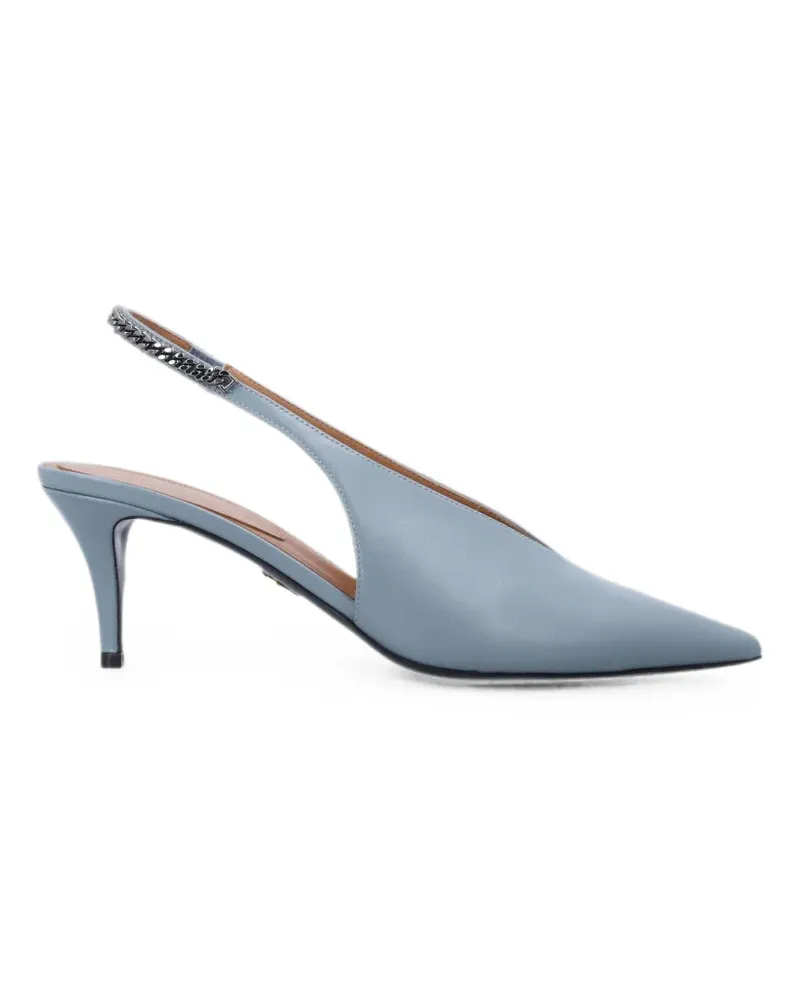 Stella McCartney chain-link slingback pumps - Blau Blau