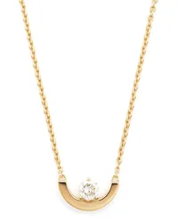 Loyal.e Paris 18kt Petite Arc Gelbgoldhalskette mit Diamanten Gold