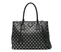 Tote Bag mit Ösen - Schwarz