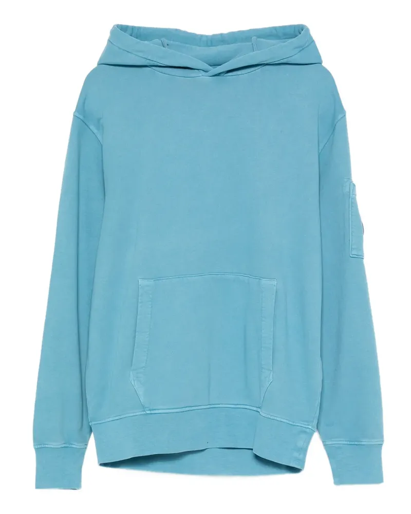 C.P. Company Hoodie mit Linsen-Detail - Blau Blau