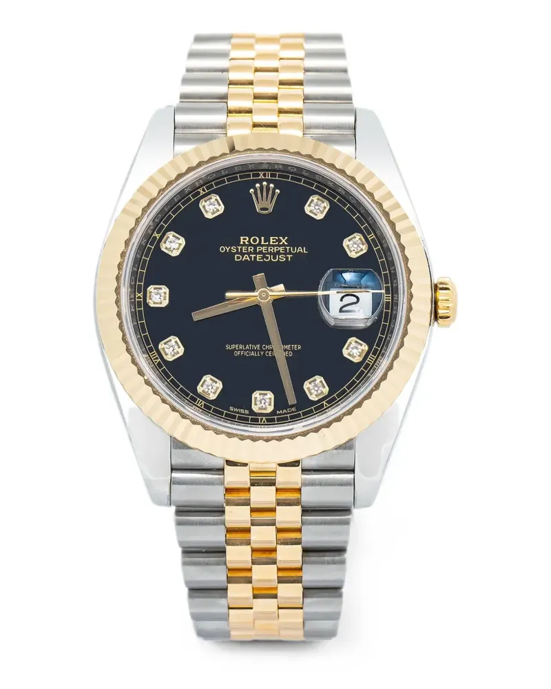 Rolex Datejust diamond 41mm watch - Schwarz Schwarz