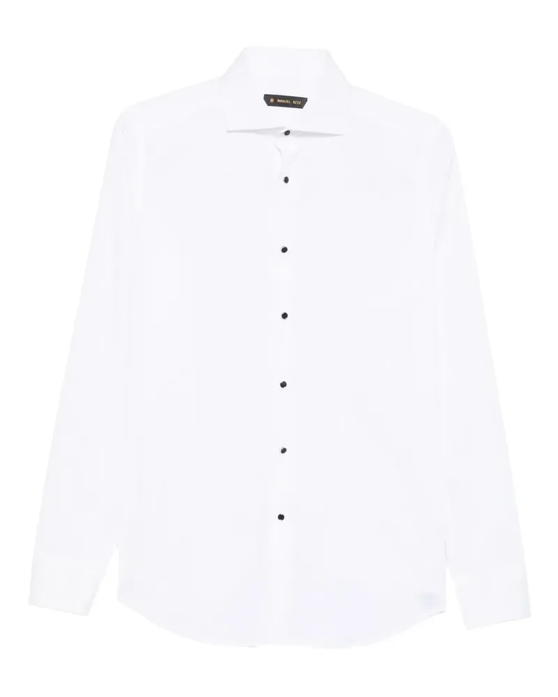 Manuel Ritz Langärmeliges Hemd - Weiß Weiß