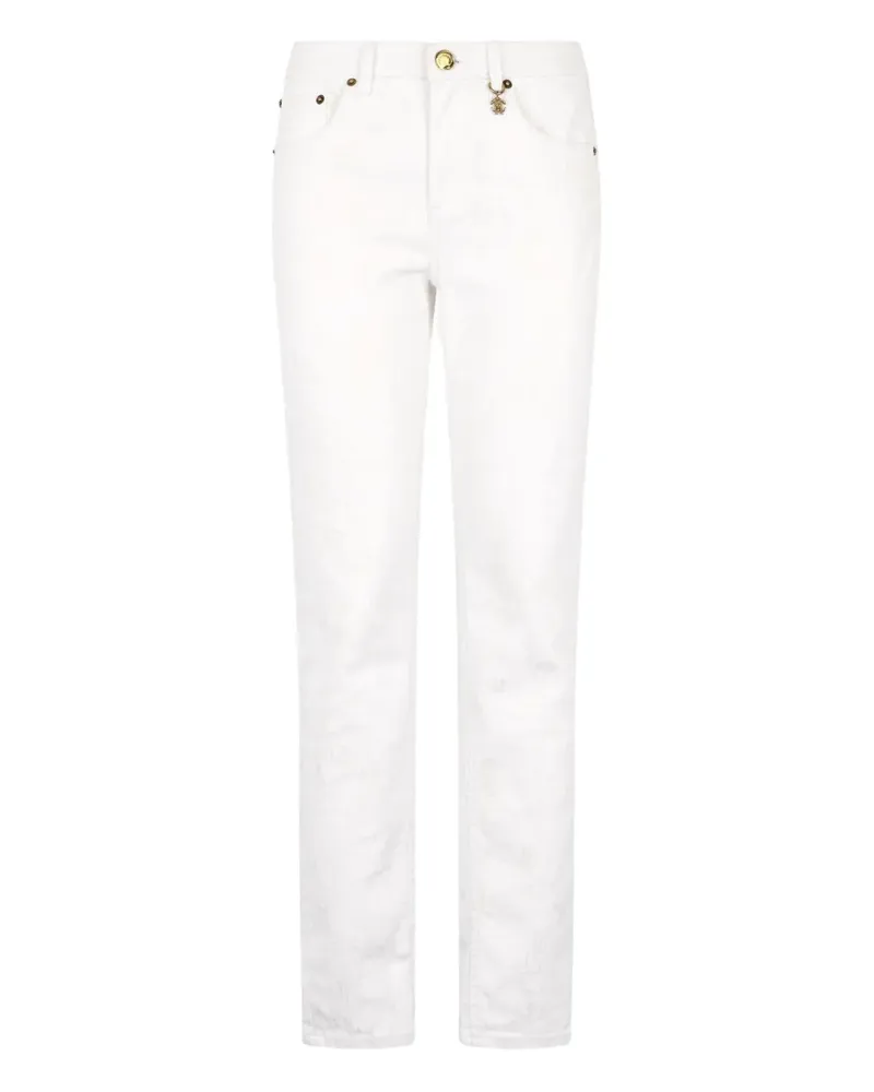 Roberto Cavalli Hose mit Logo-Anhänger - Weiß Weiß