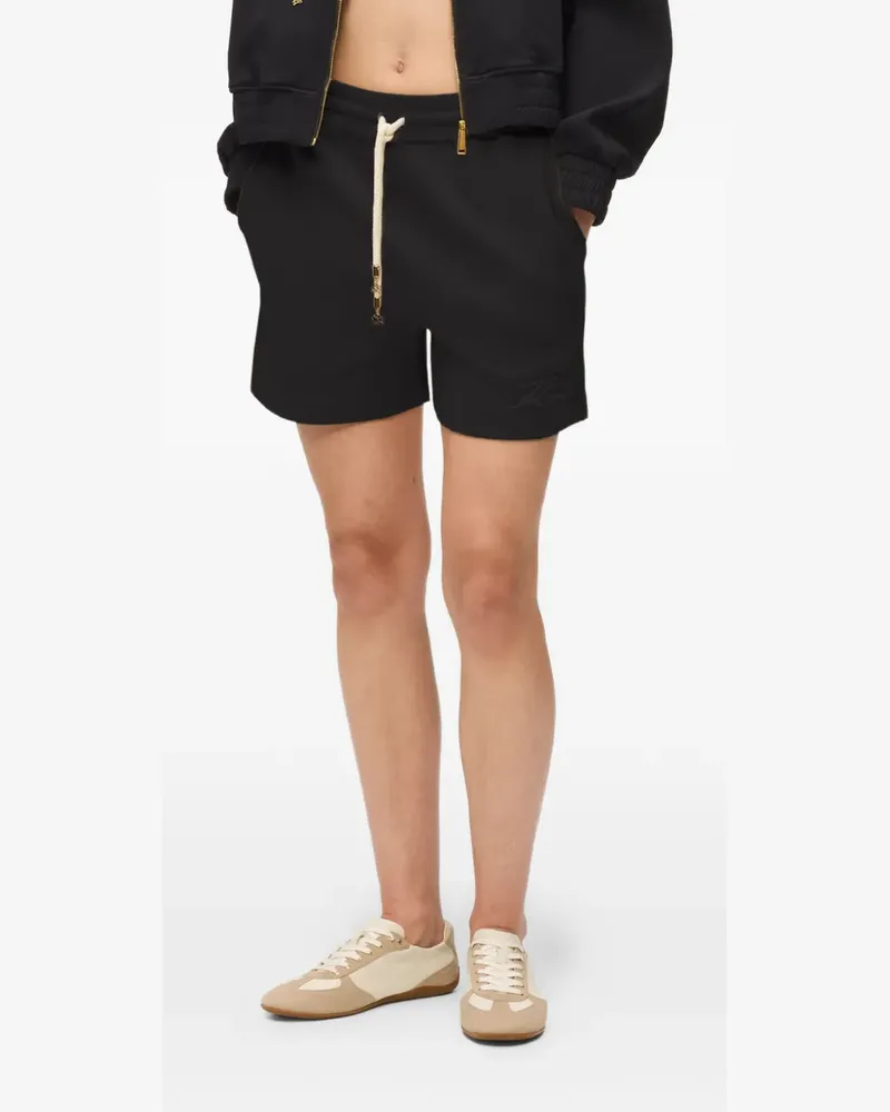 Karl Lagerfeld Shorts mit Logo - Schwarz Schwarz