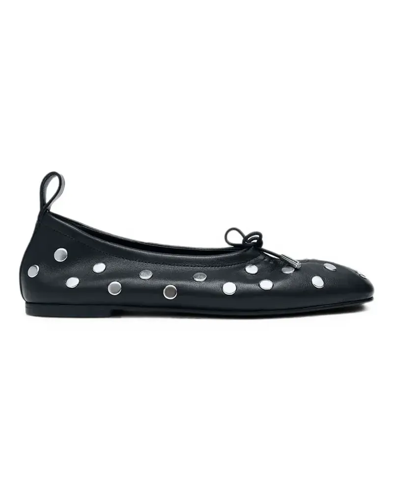 Alohas Rosalind Ballerinas mit Schleifendetail - Schwarz Schwarz