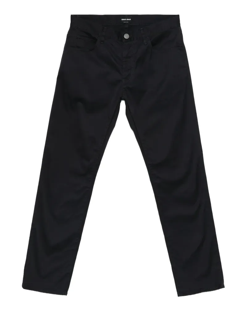 Giorgio Armani Geknöpfte Hose - Blau Blau